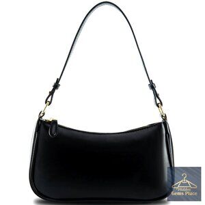 Vegan Leather Shoulder Bag with Removable Straps, Tote Purse